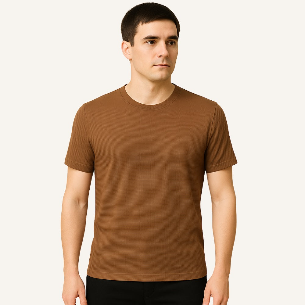 T-shirt Belmont Homme Basic Texturé