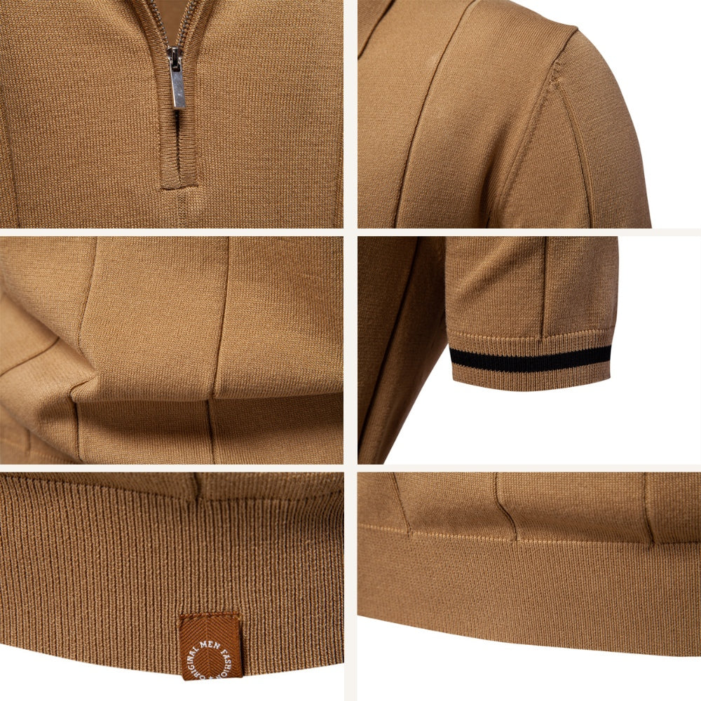 Polo Vissori demi-zip pour homme