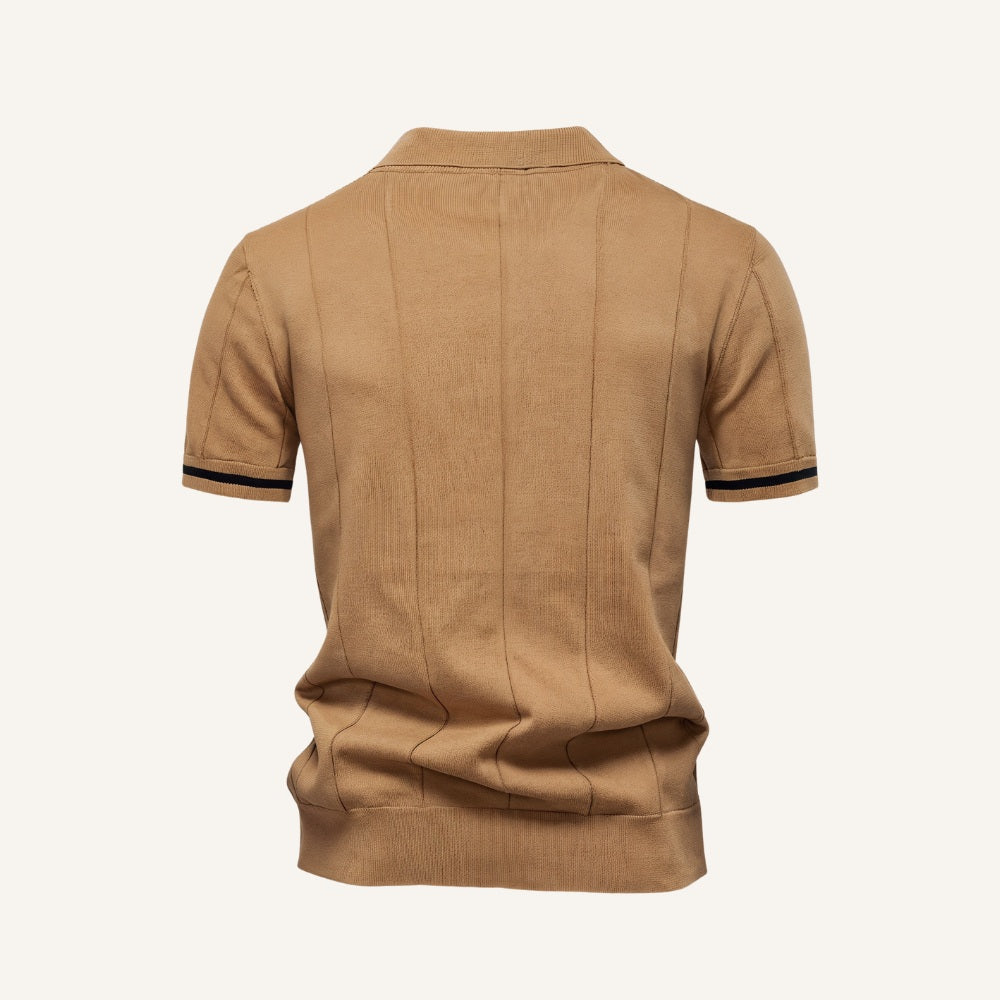 Polo Vissori demi-zip pour homme