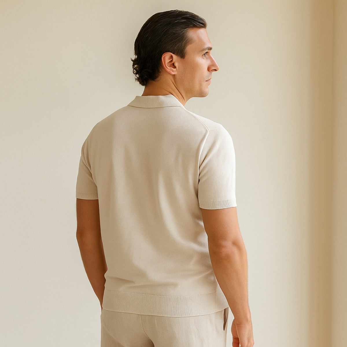 Polo Montelle en tricot rayé