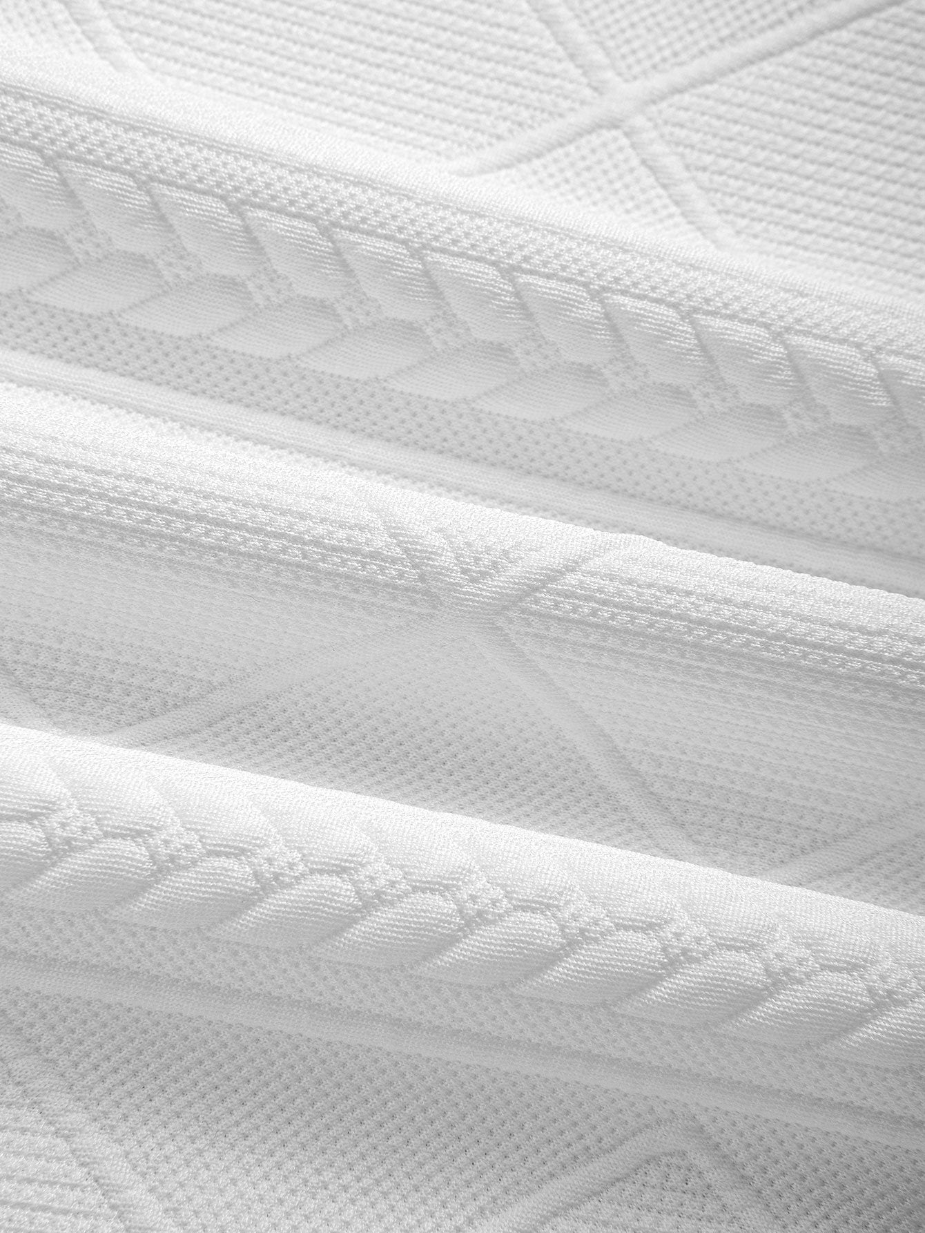 Geometry Jacquard Hooded Arc Hem T-Shirt & Geometric Jacquard Drawstring Shorts