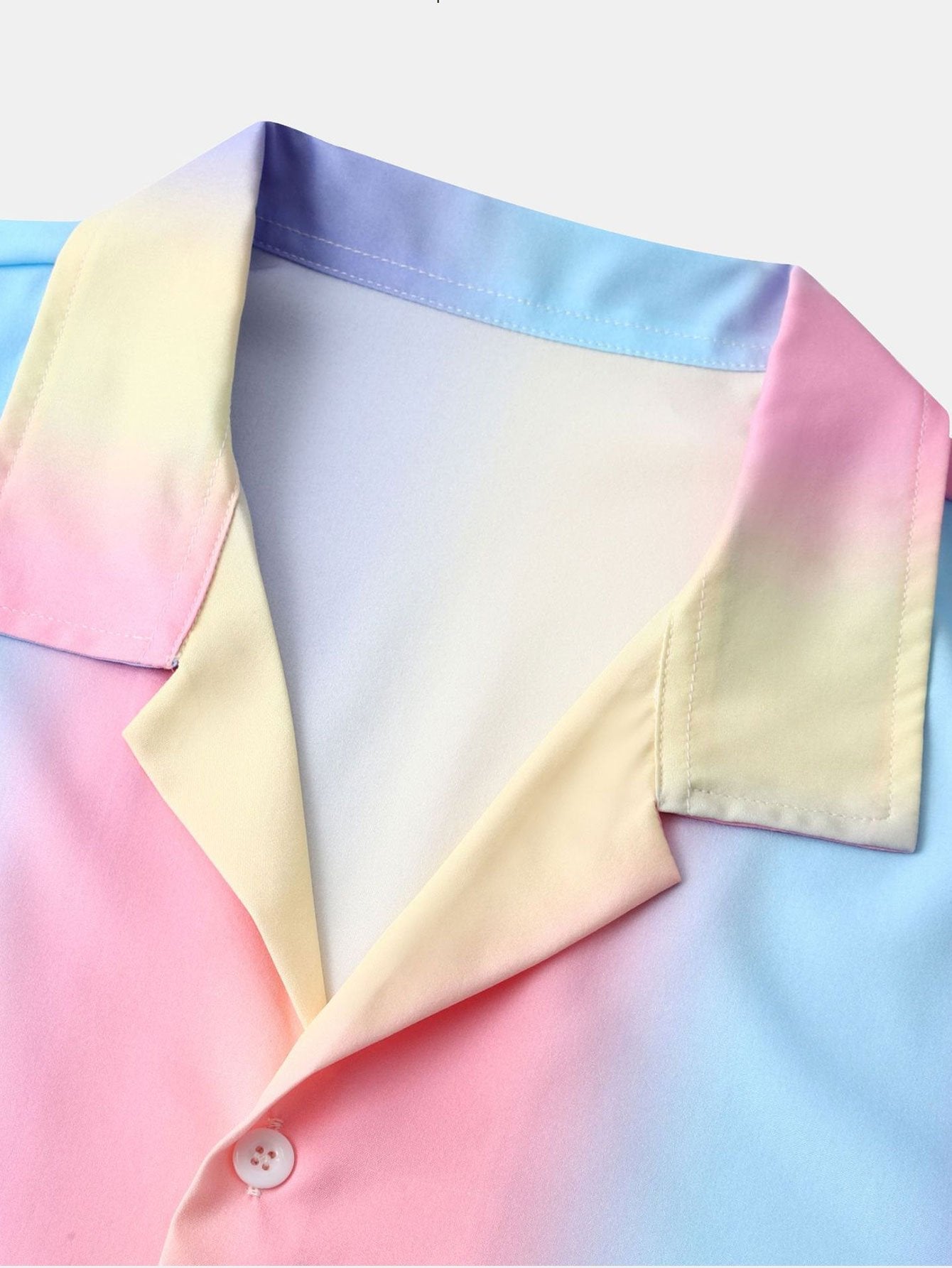 Ombre Print Cuban Shirt & Swim Shorts