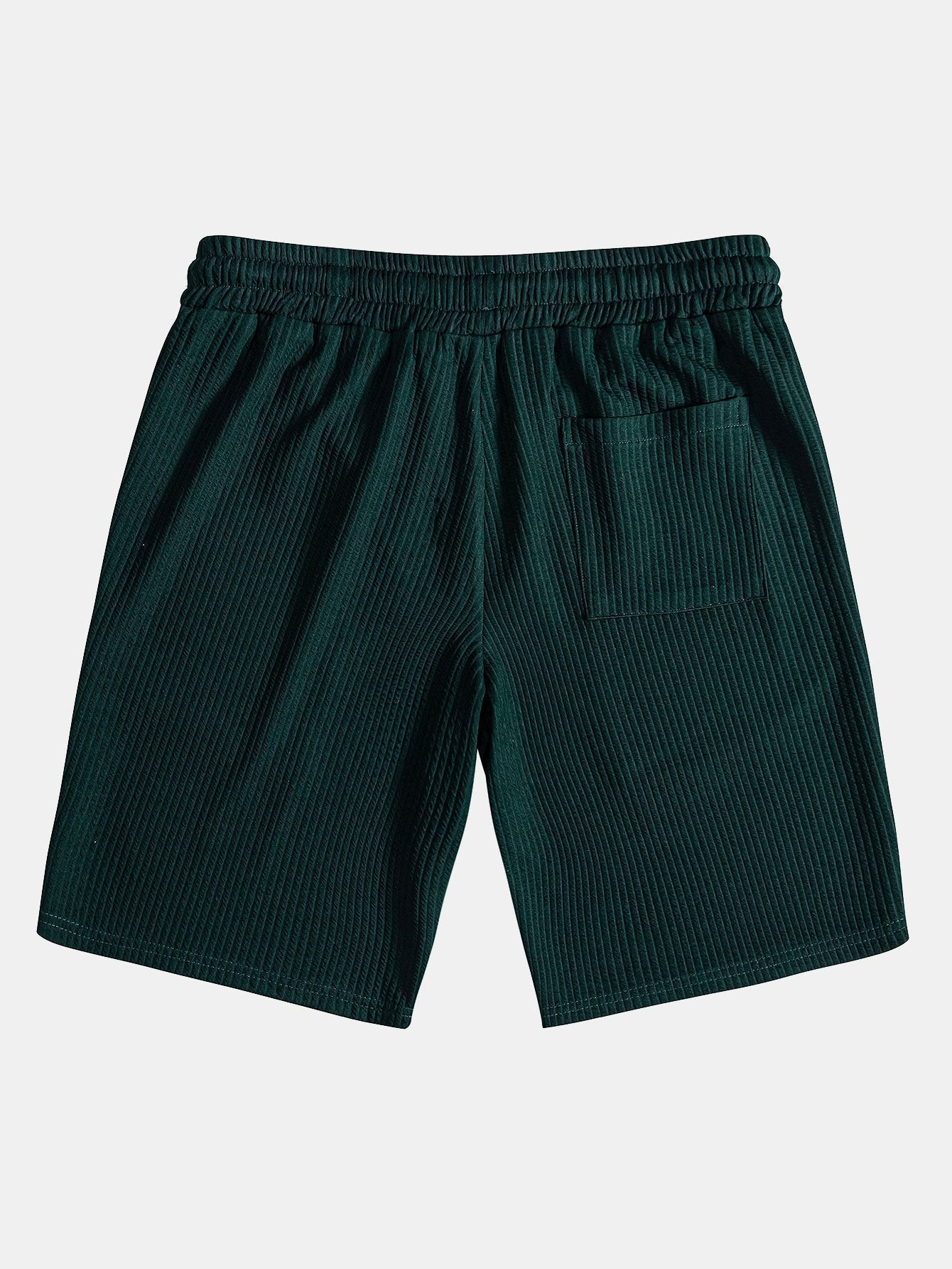 Muscle Fit Ribbed Half Zip Polo & Shorts