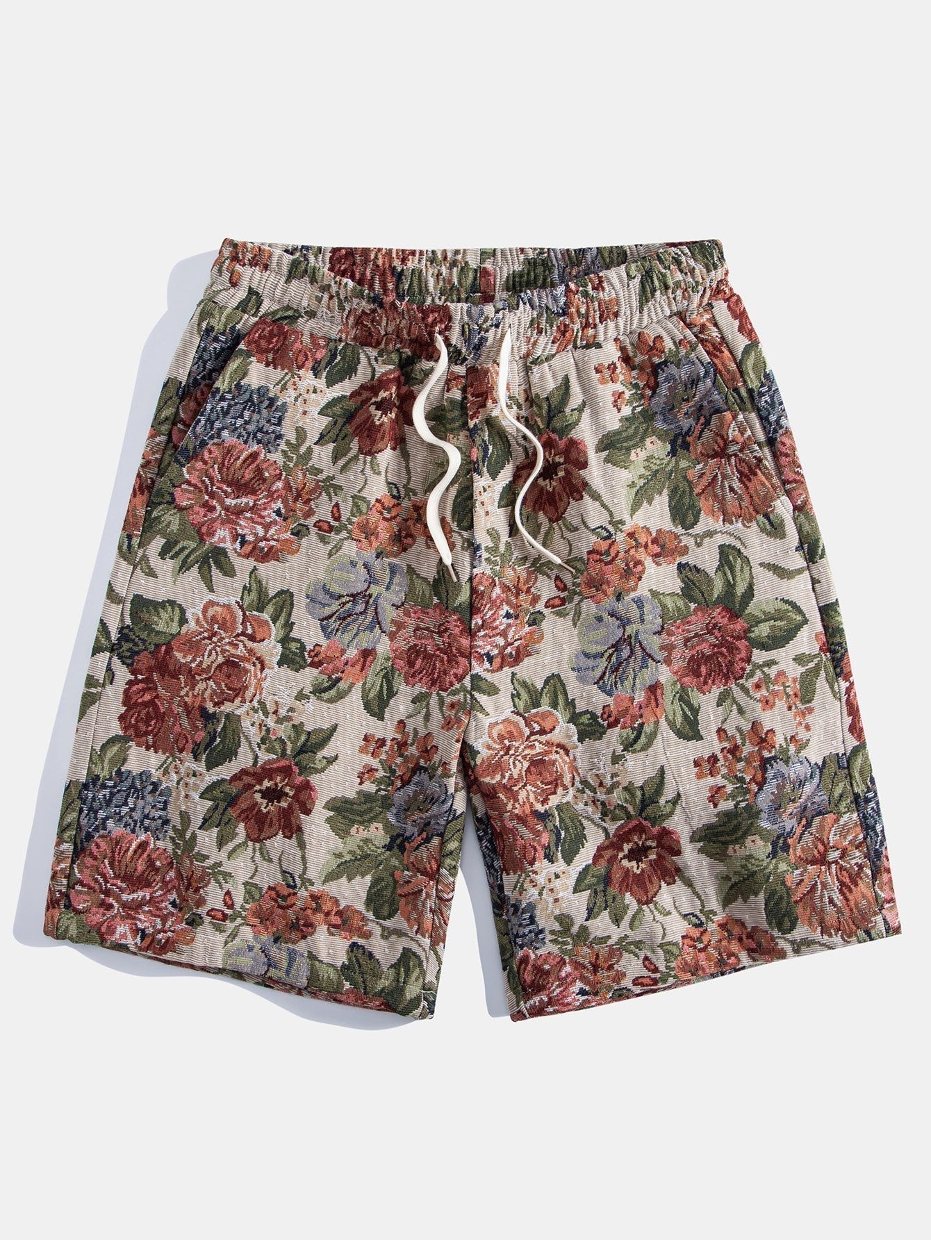 Floral Jacquard Cuban Shirt & Shorts