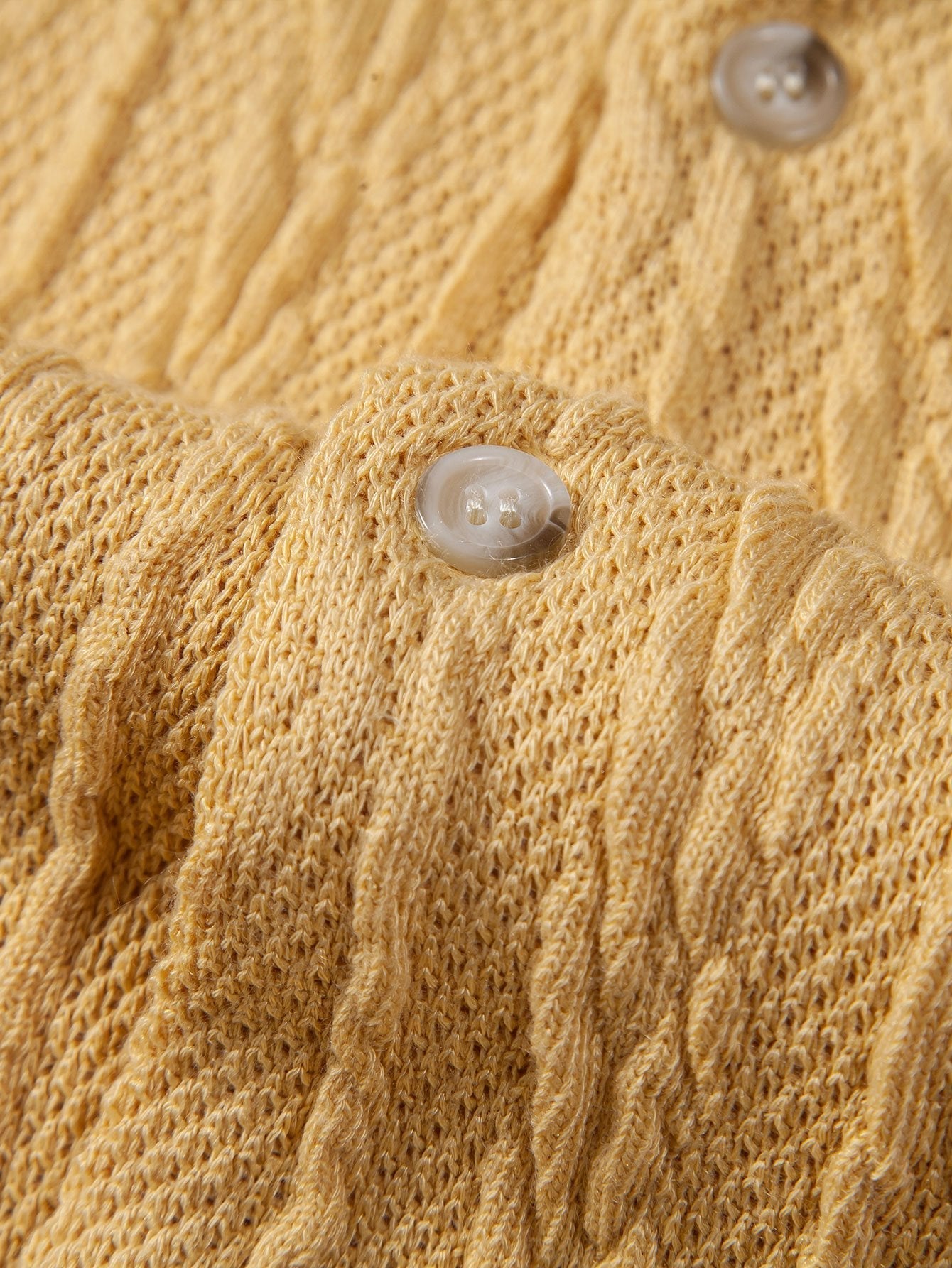 Knitted Geometric Textured Cuban Shirt & Straight Leg Linen Pants