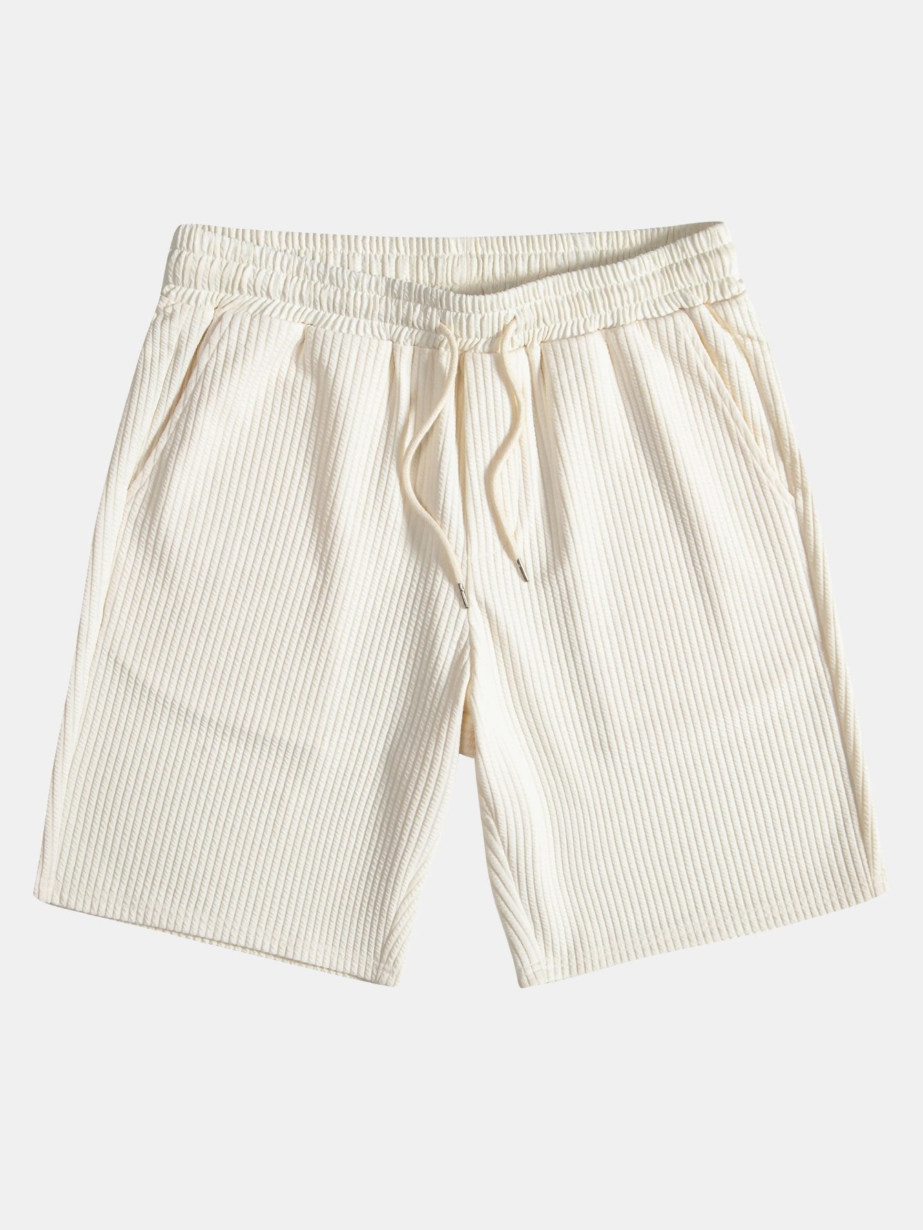 Muscle Fit Ribbed Half Zip Polo & Shorts