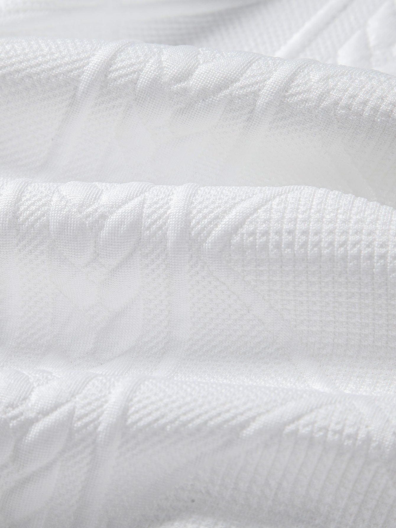 Geometric Jacquard Button Up Shirt & Shorts