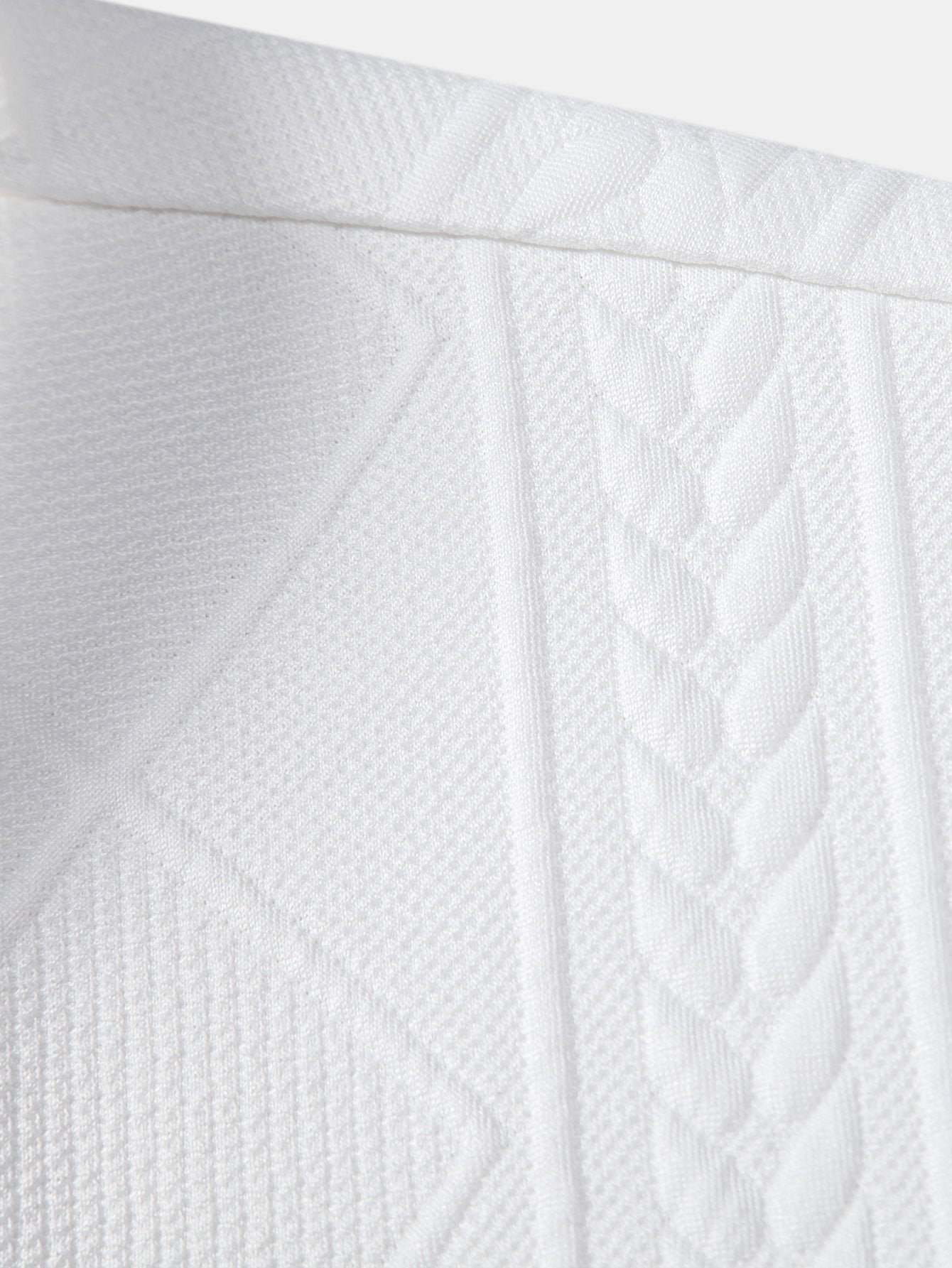 Geometric Jacquard Button Up Shirt & Shorts