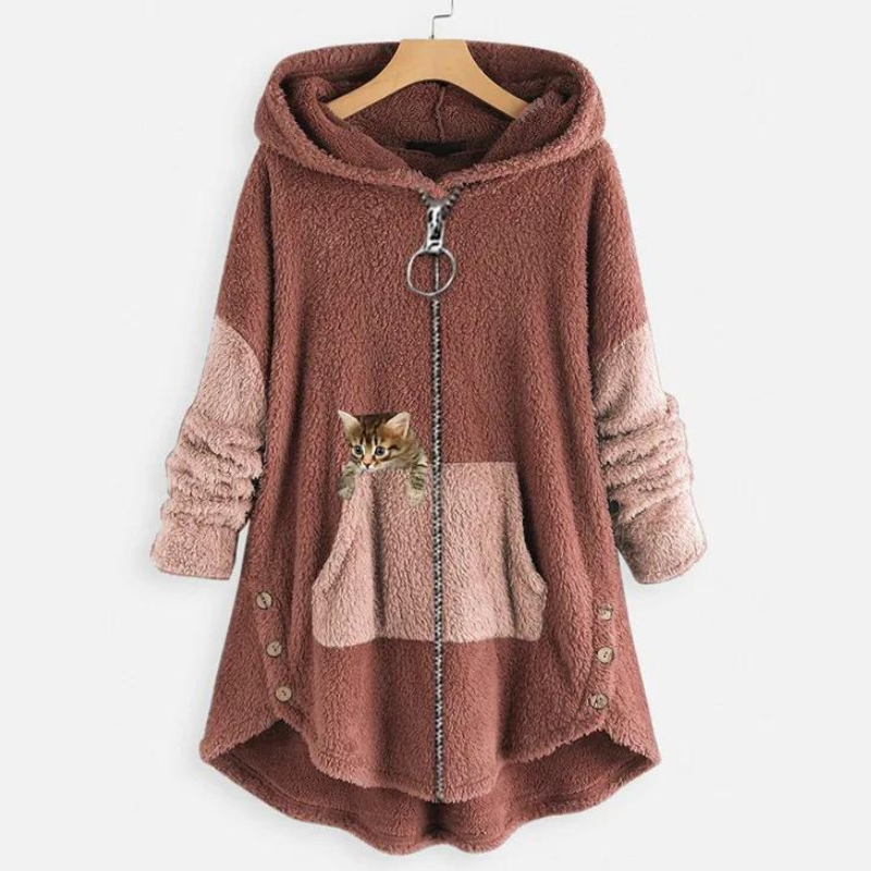 Agnes - Hoodie Peluche Élégante