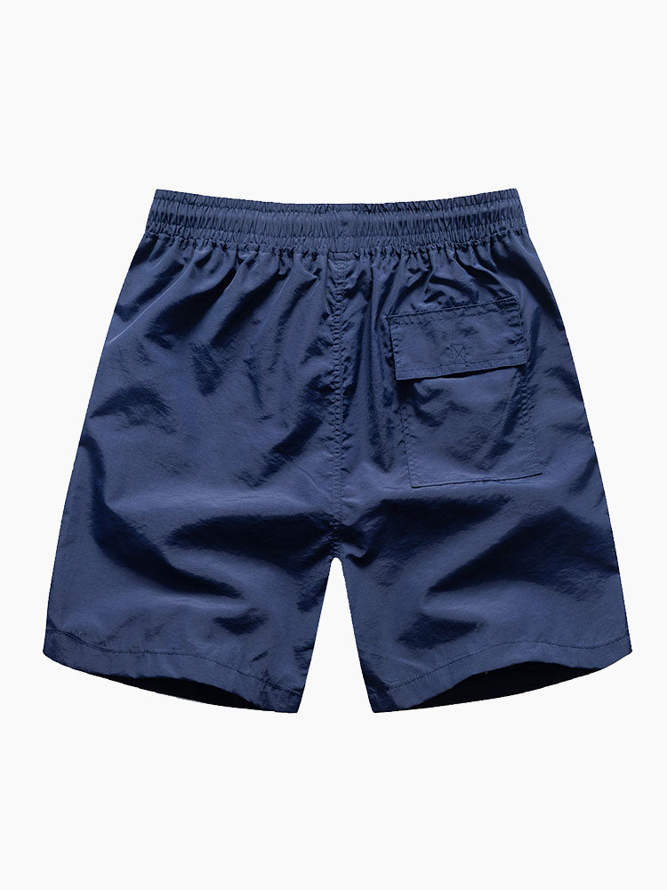California Palm Tree Print Cotton T-Shirt & Swim Shorts