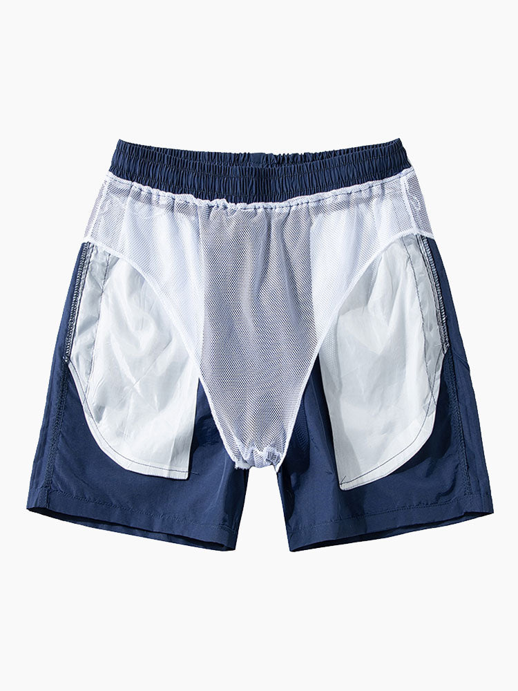 California Palm Tree Print Cotton T-Shirt & Swim Shorts