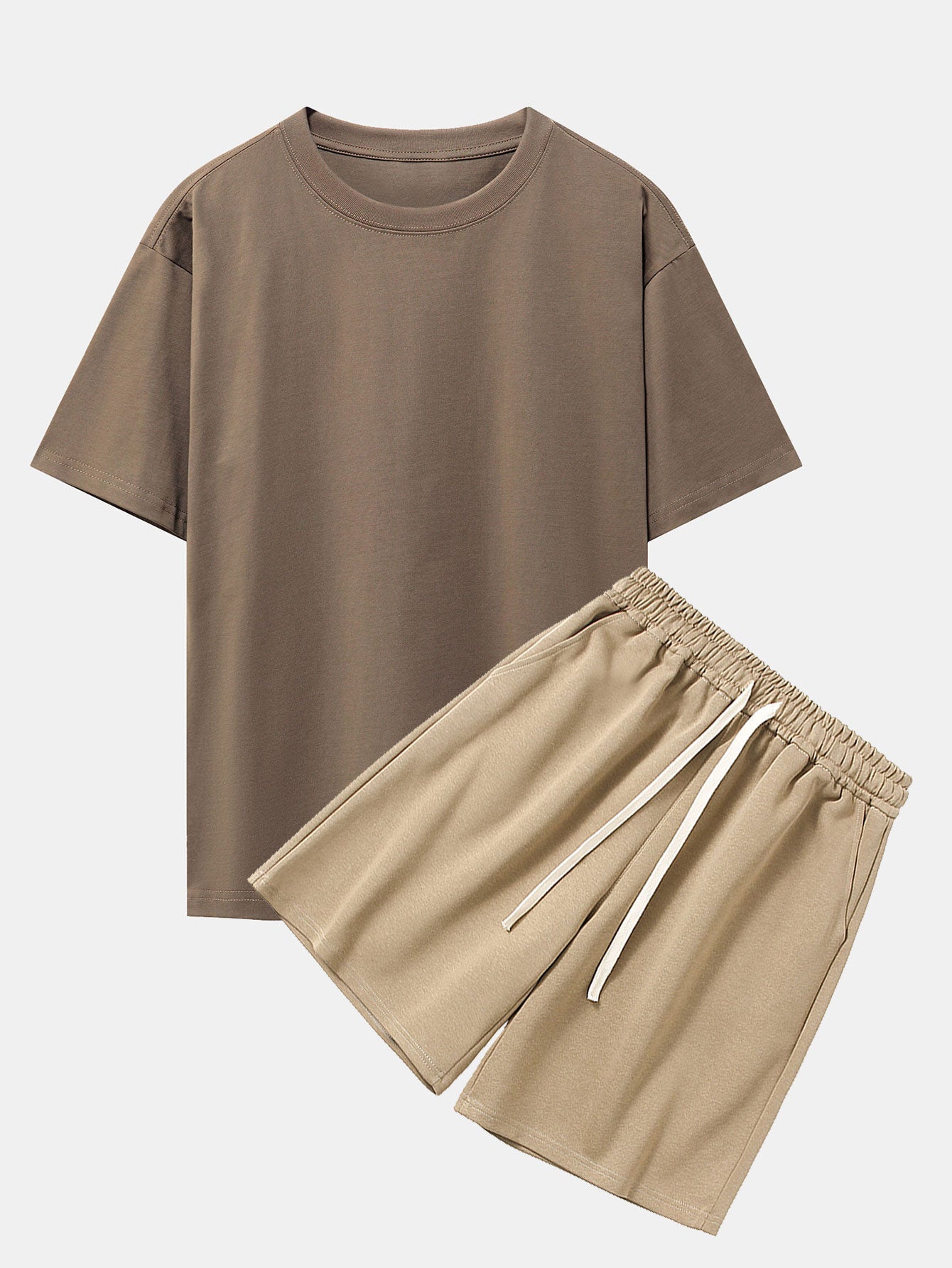 Heavy Weight Drop Shoulder Oversize T-Shirt & Jersey Shorts