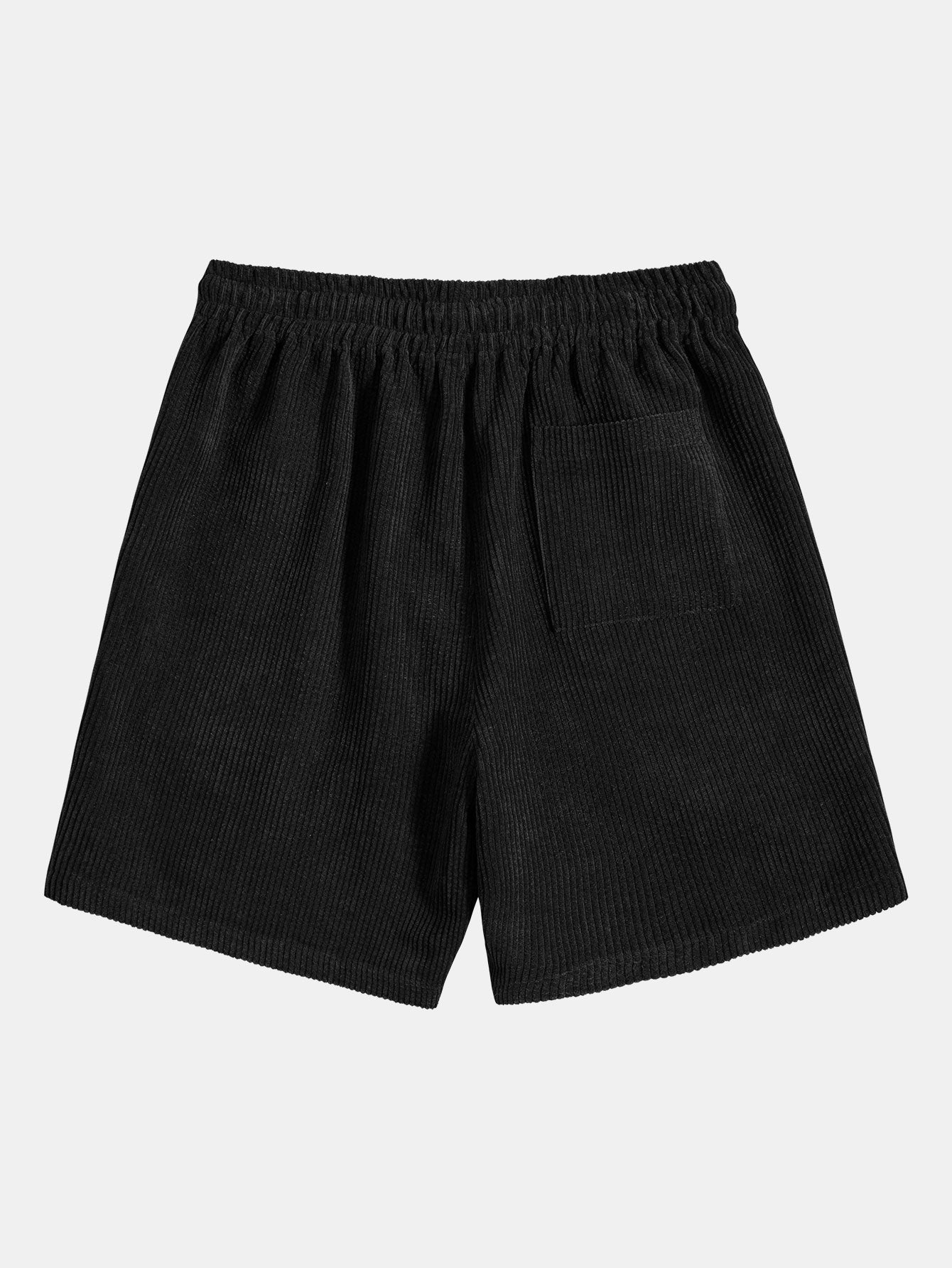 Los Angeles Letter Print Drop Shoulder Oversize T-Shirt & Corduroy Shorts