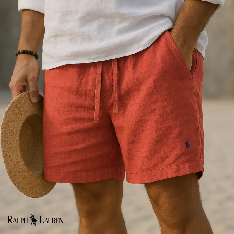 Ralph Lauren| Short Capri en Lin Héritage