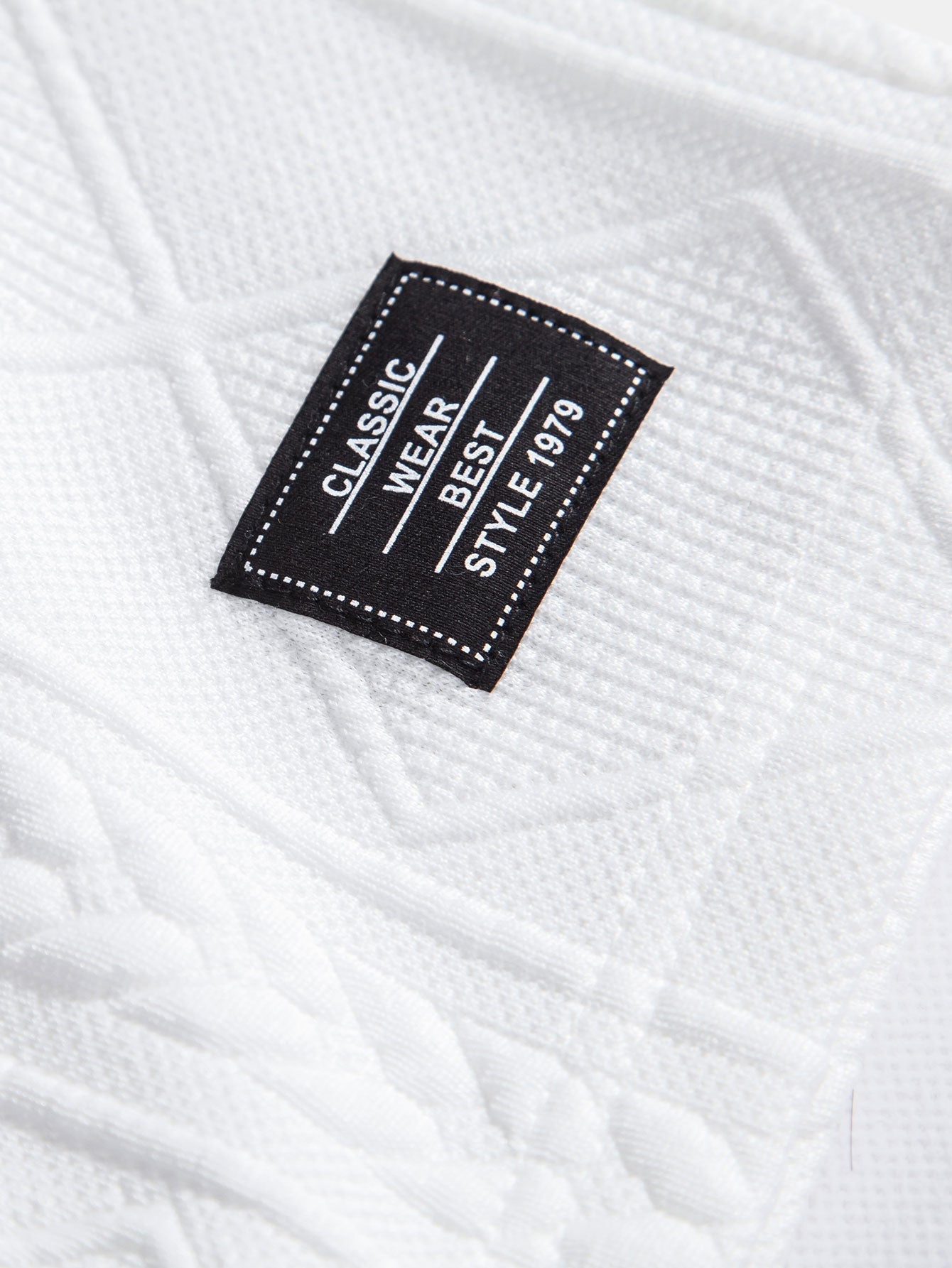 Geometric Jacquard Button Up Shirt & Shorts