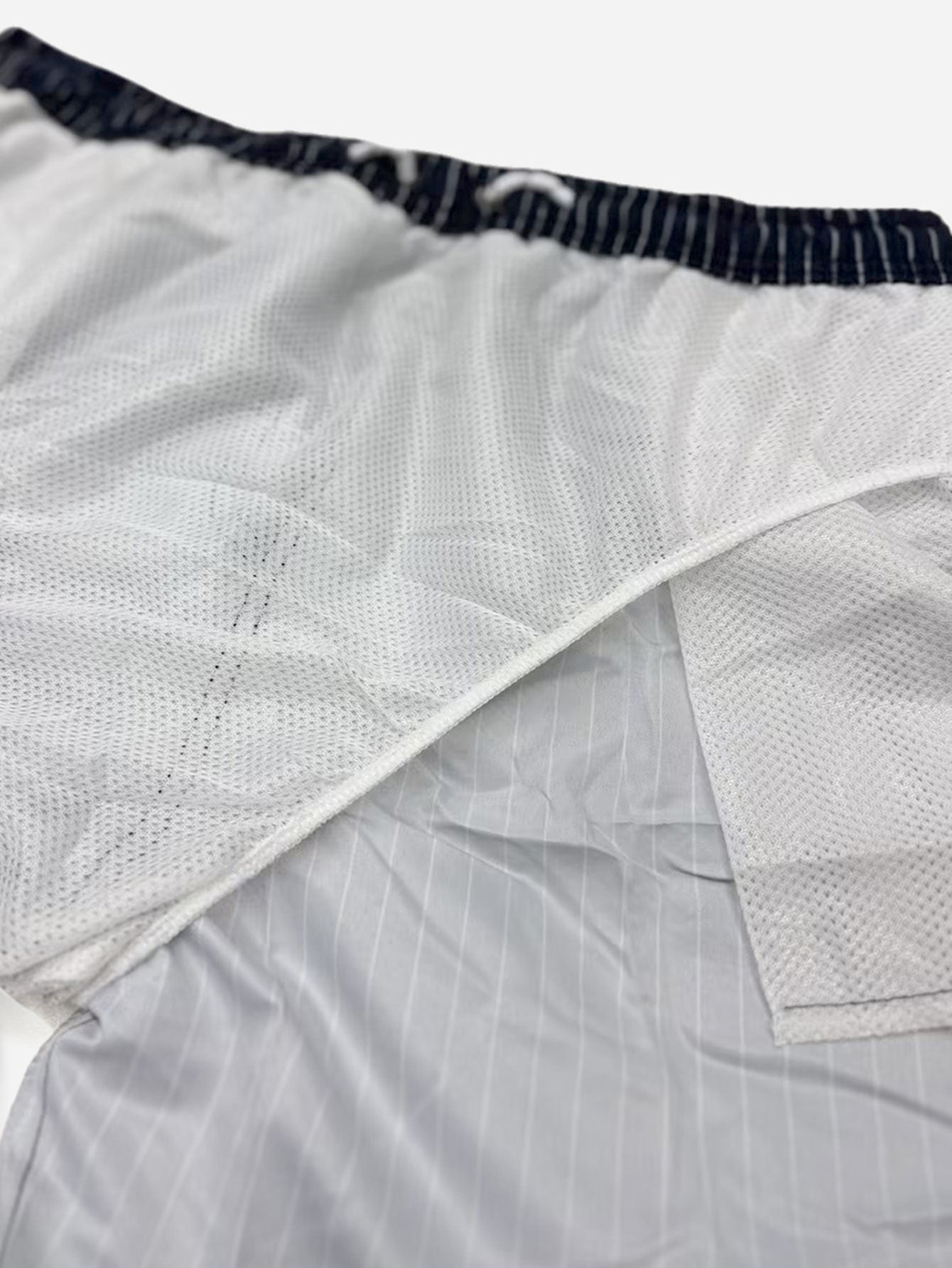 Island Sailing Print Button Up Shirt & Striped Print Swim Shorts