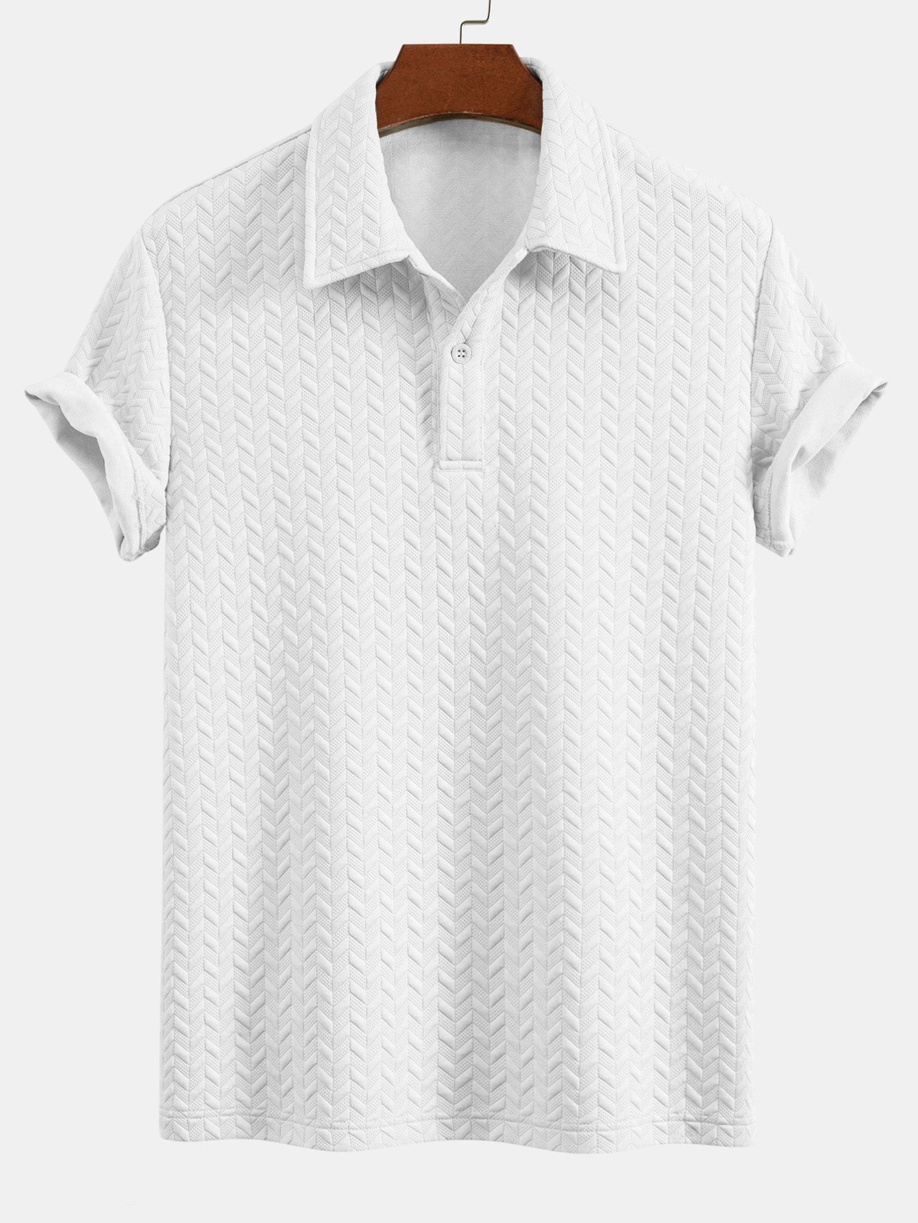 Geometric Jacquard Polo & Geometric Jacquard Shorts