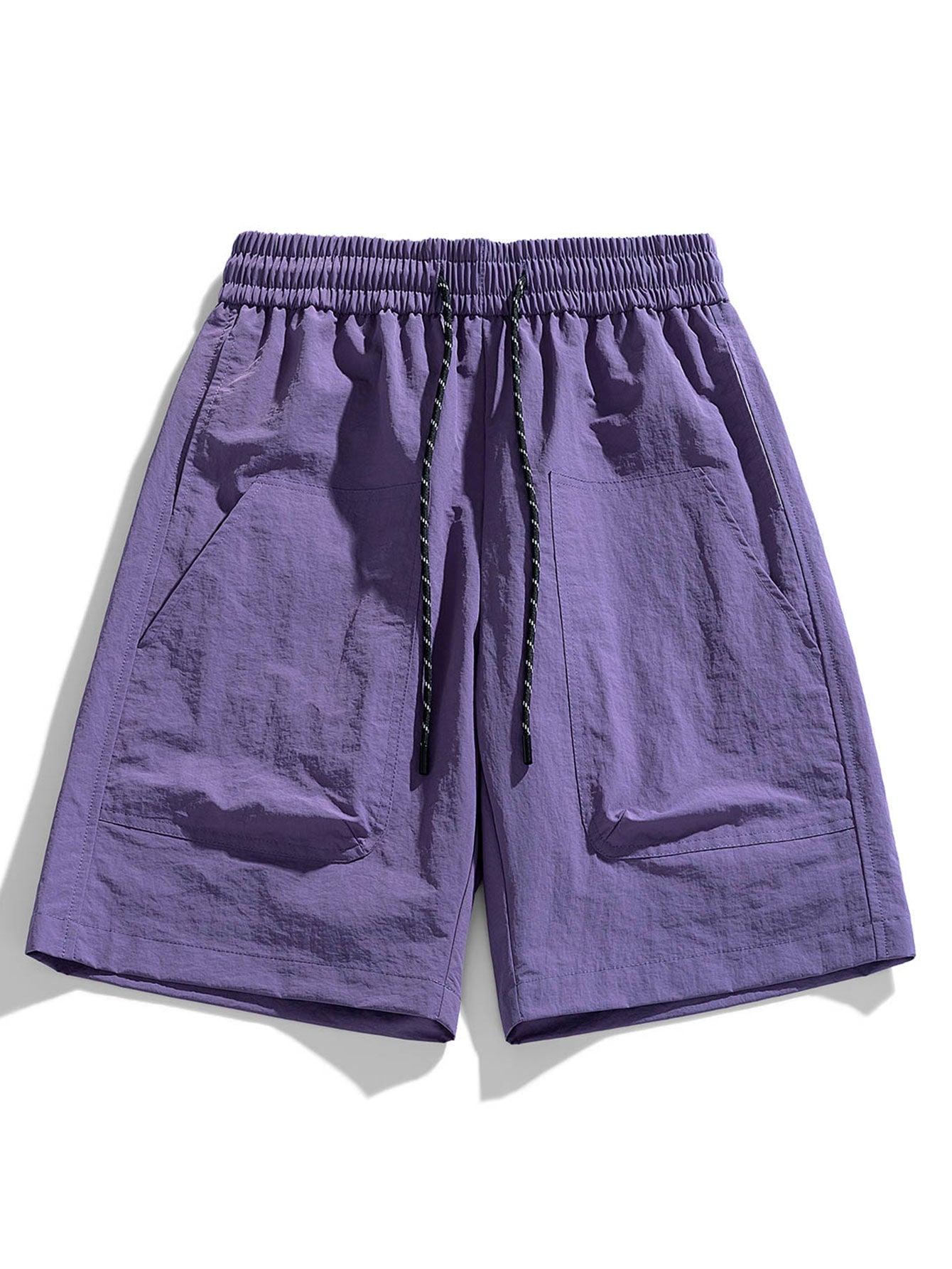 Los Angeles Illustration Bear Print Drop Shoulder Oversize T-Shirt & Patch Pocket Drawstring Shorts