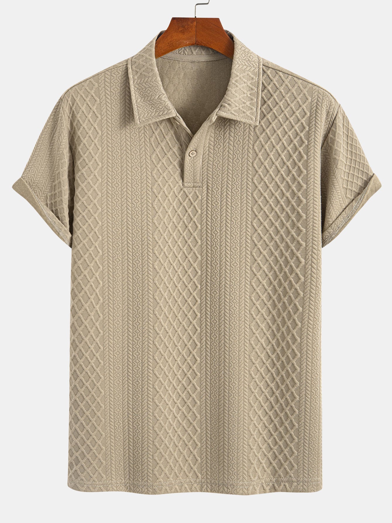 Geometric Diamond Jacquard Polo & Shorts