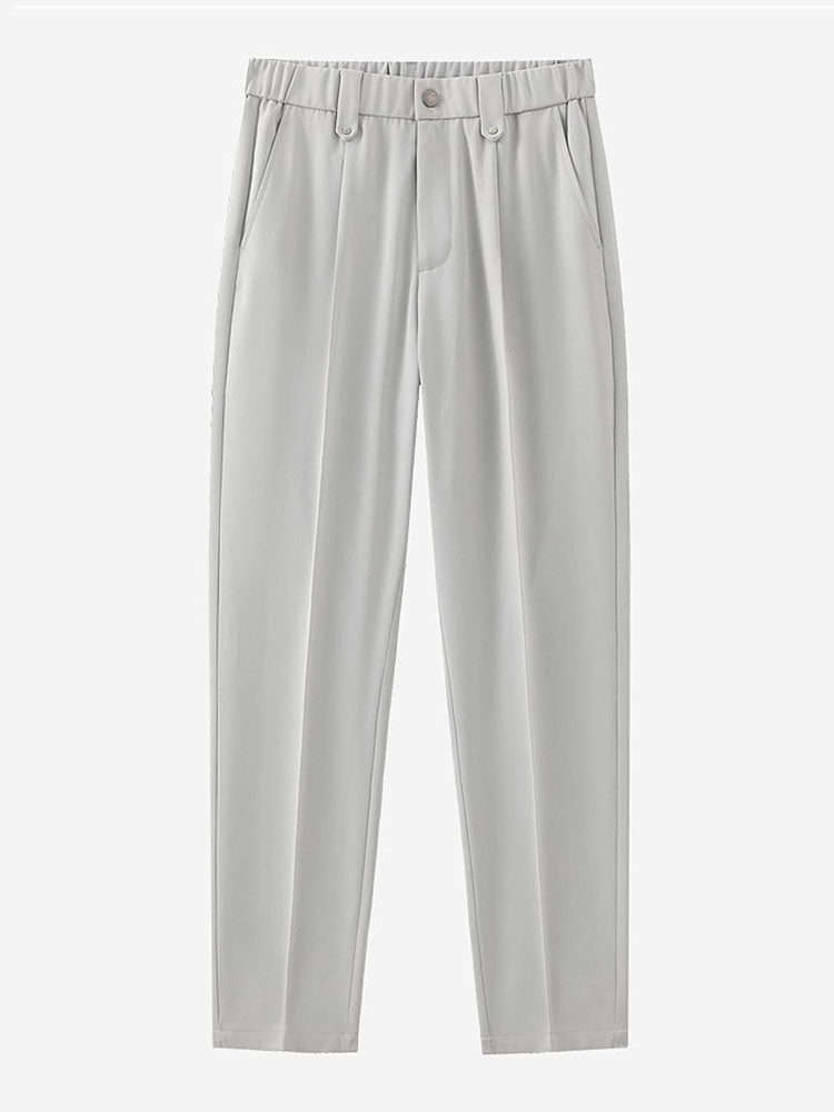 Linen Cuban Shirt With Pockets & Slim Fit Cropped Tapered Pants