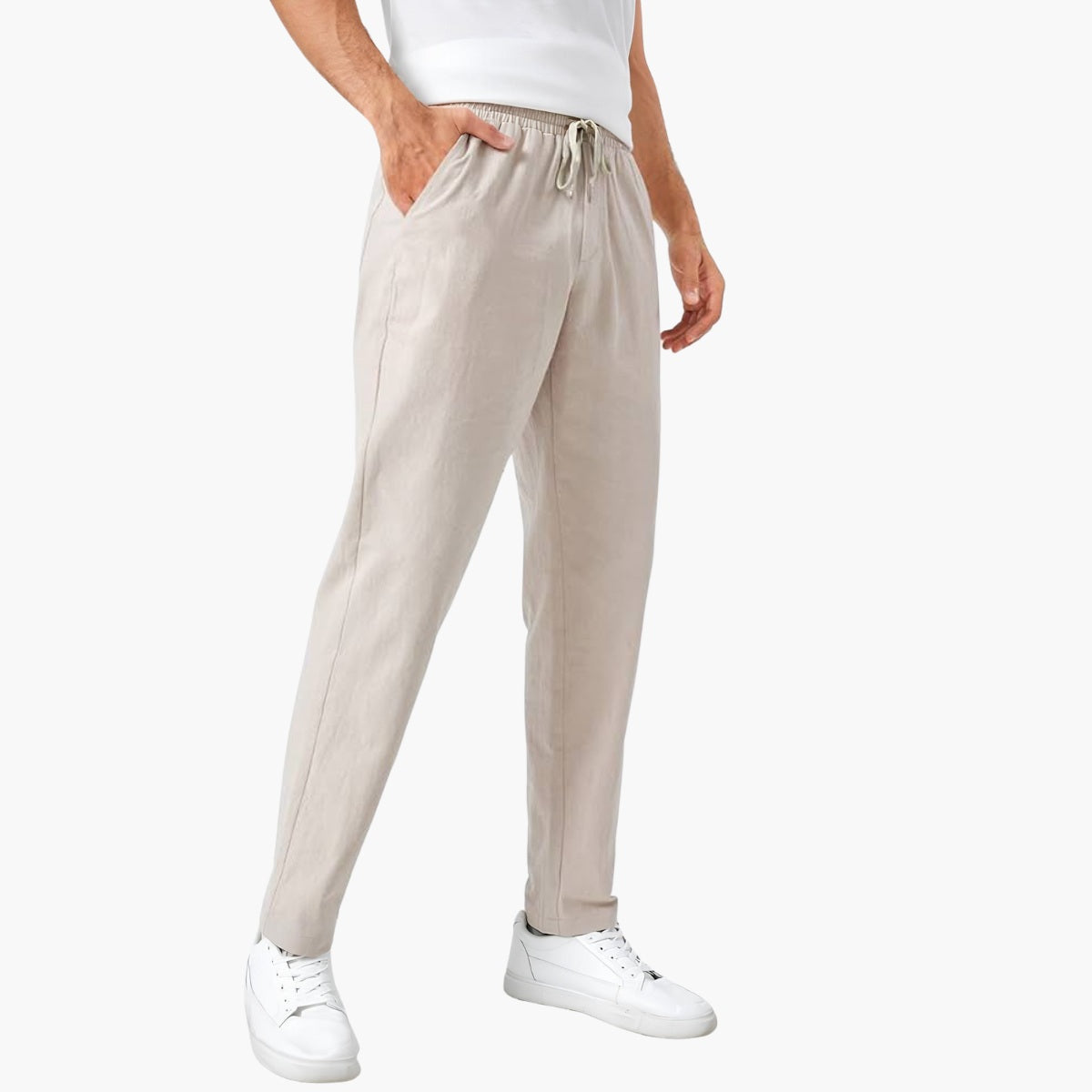 Pantalon Milford Slim Fit en lin pour homme