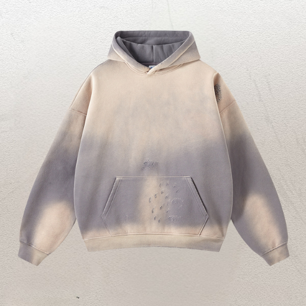 Luster® Unisex Distressed Hoodie