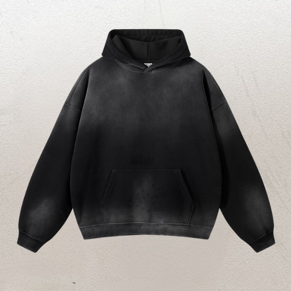 Luster® Unisex Distressed Hoodie