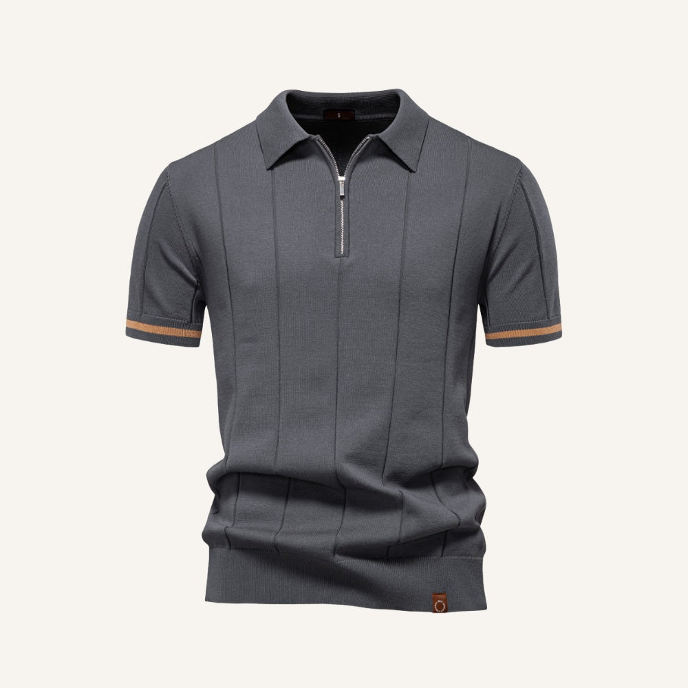 Polo Vissori demi-zip pour homme