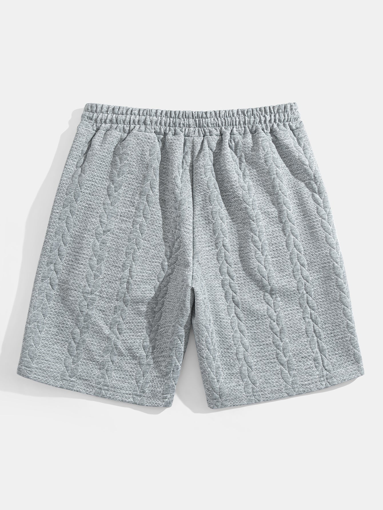 Relax Fit Mid-Length Sleeve Twist Jacquard T-Shirt & Shorts