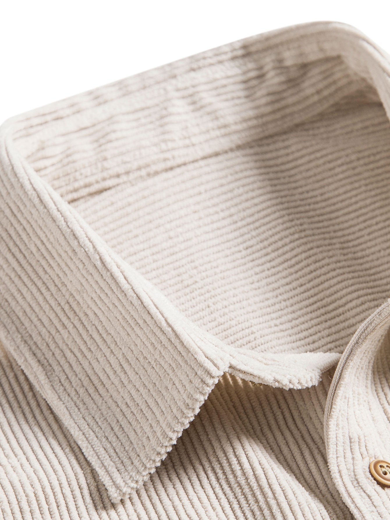 Corduroy Button Up Short Sleeved Shirt & Straight Leg Corduroy Pants