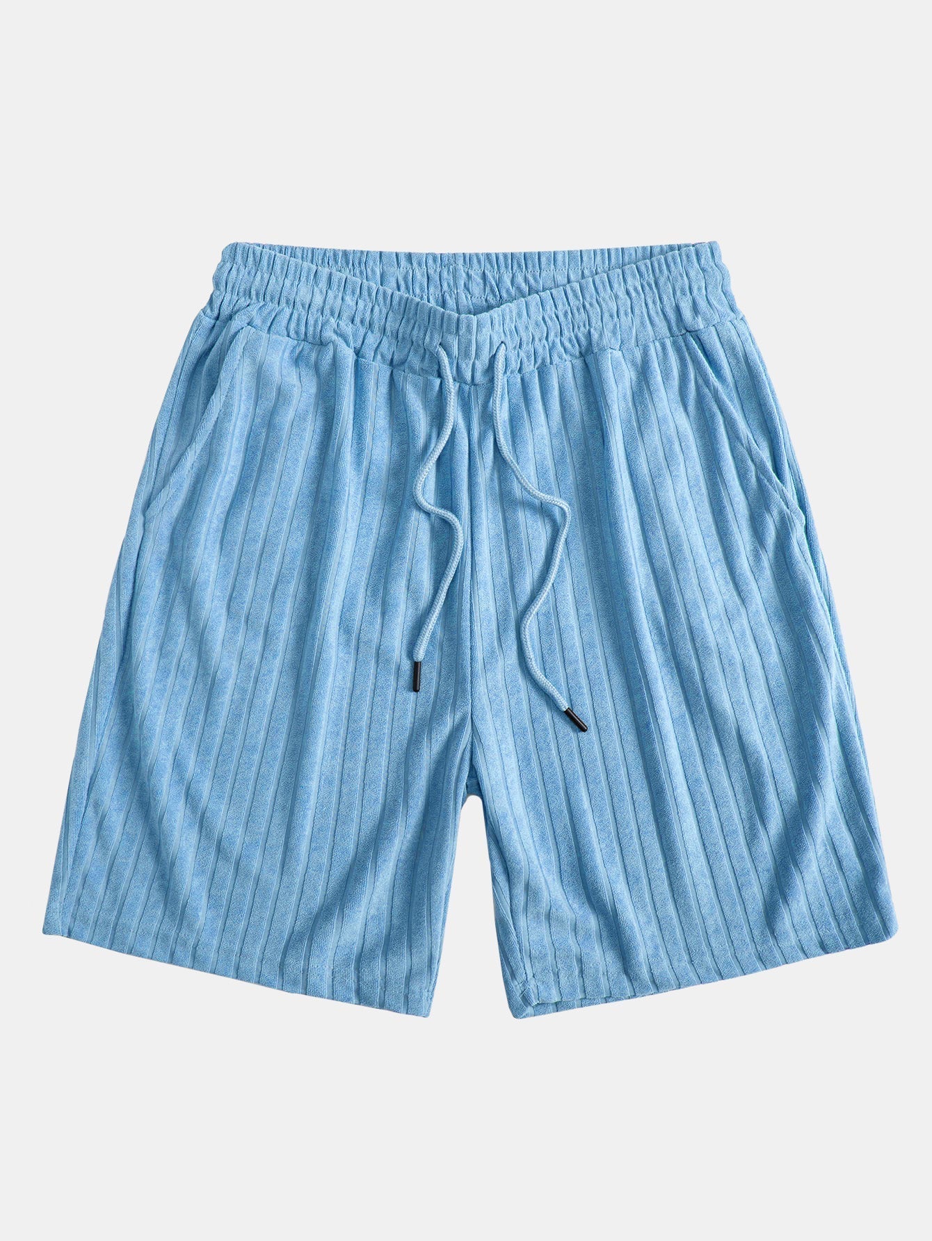 Striped Terry Cuban Shirt & Striped Terry Cuban Shorts