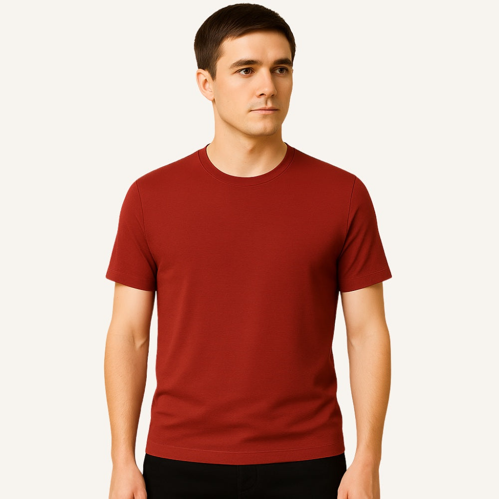 T-shirt Belmont Homme Basic Texturé