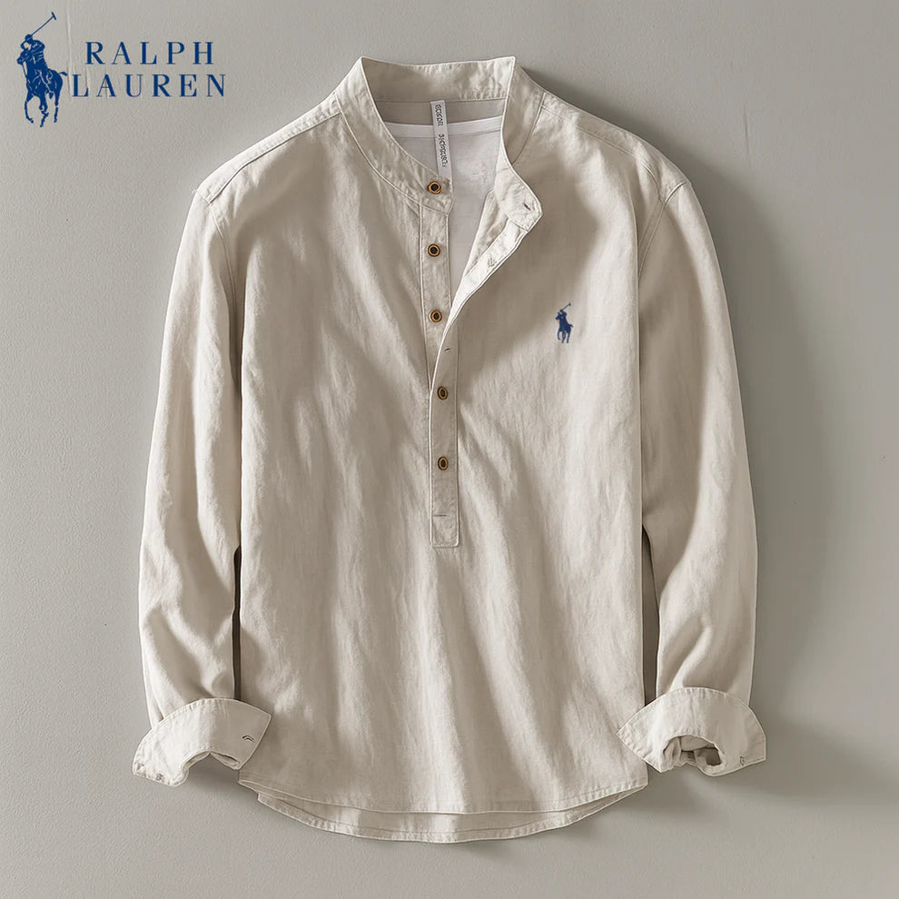 RL™ | Coastal Linen Mandarin Shirt