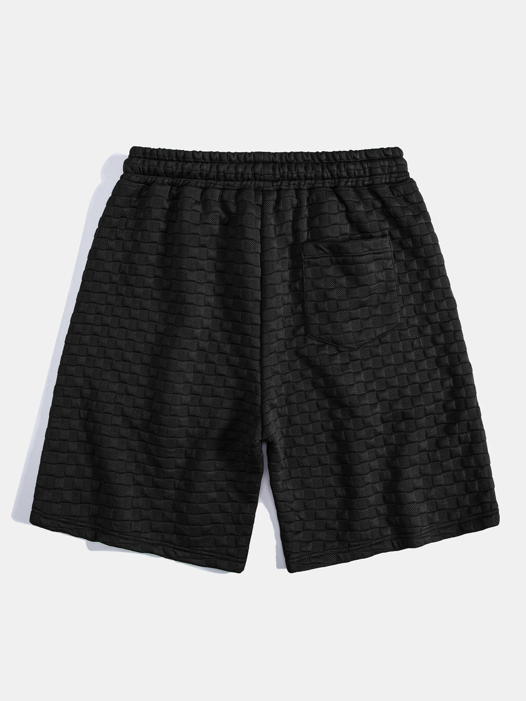 Checkerboard Jacquard  Arc Hem T-Shirt & Checkerboard Jacquard Shorts