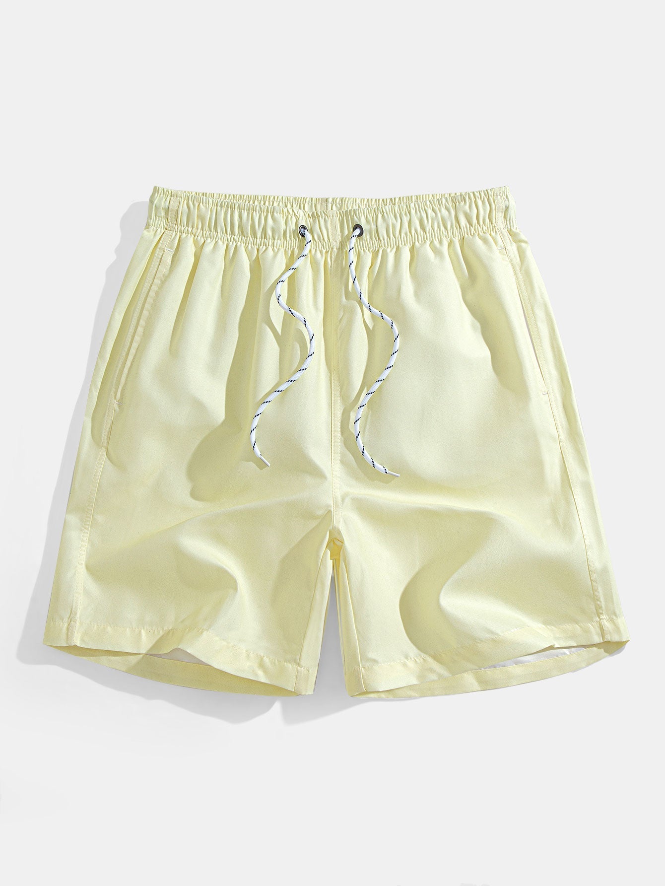 Relax Fit Flamingo  Tropical Palm Tree Print Button Up Shirt & Swim Short