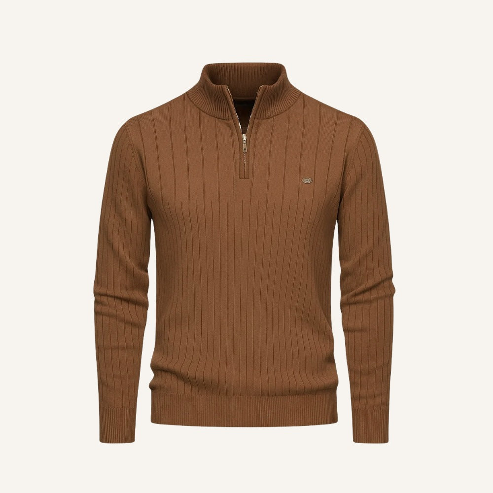 Pull Verri pour homme, col montant et fermeture éclair