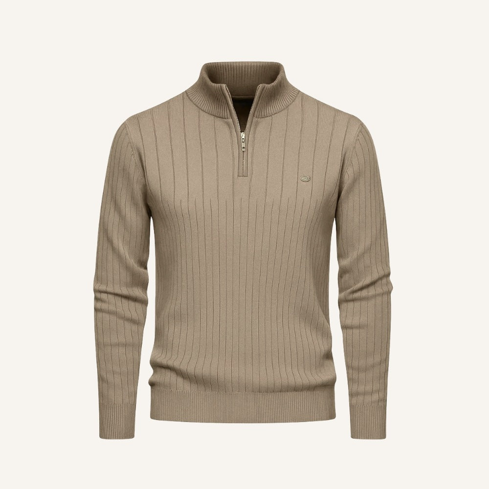 Pull Verri pour homme, col montant et fermeture éclair