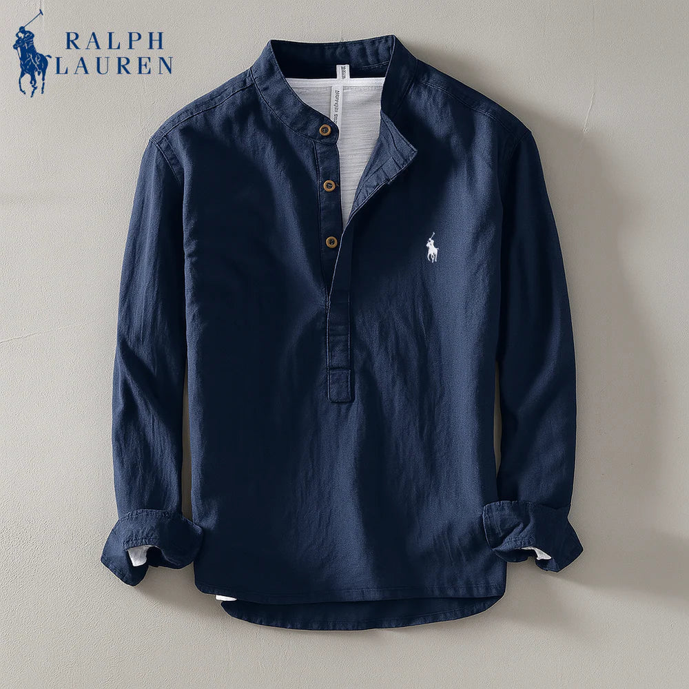 RL™ | Coastal Linen Mandarin Shirt