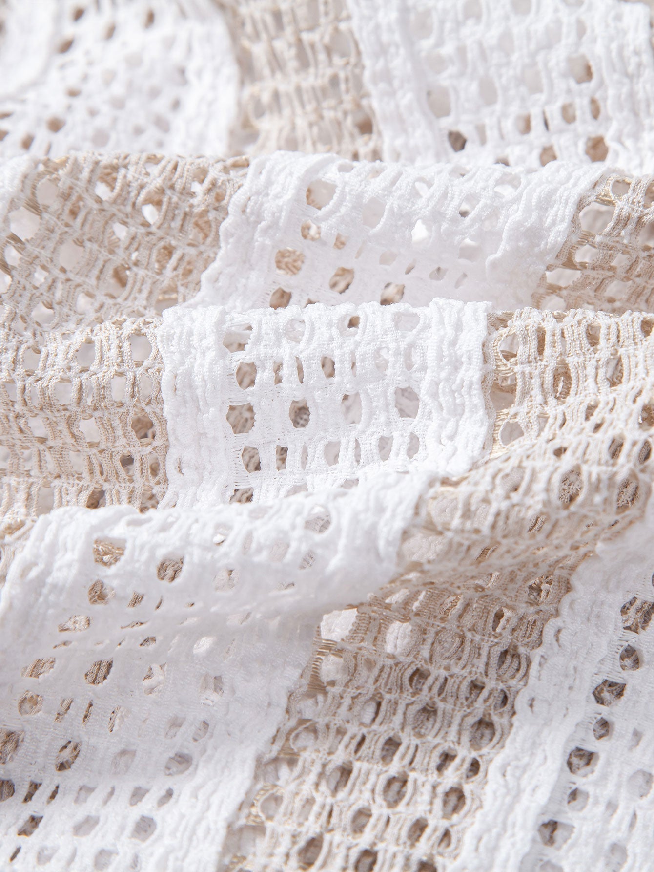 Striped Mesh Cuban Shirt & Wrinkle Textured Straight Leg Pants