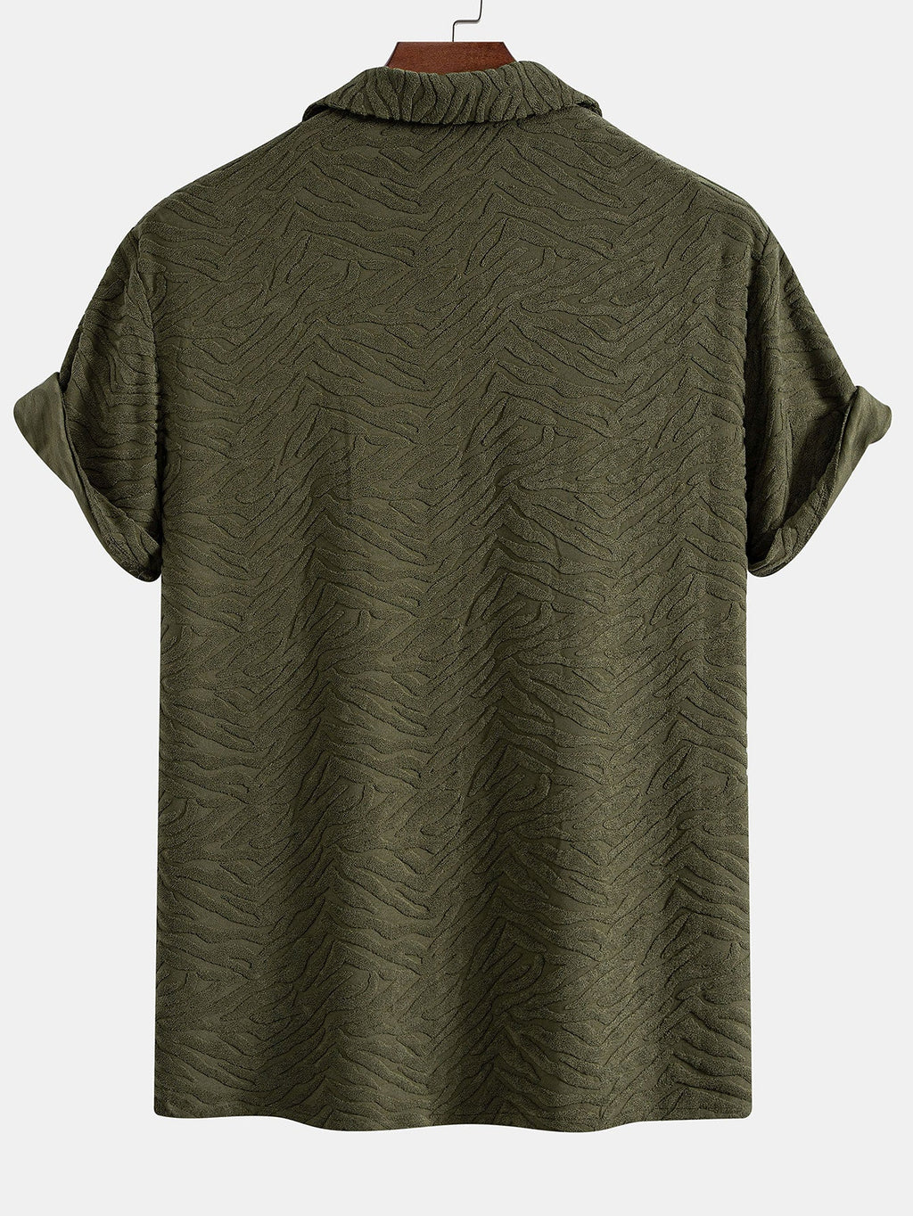 Animal Texture Terry Cuban Shirt & Shorts