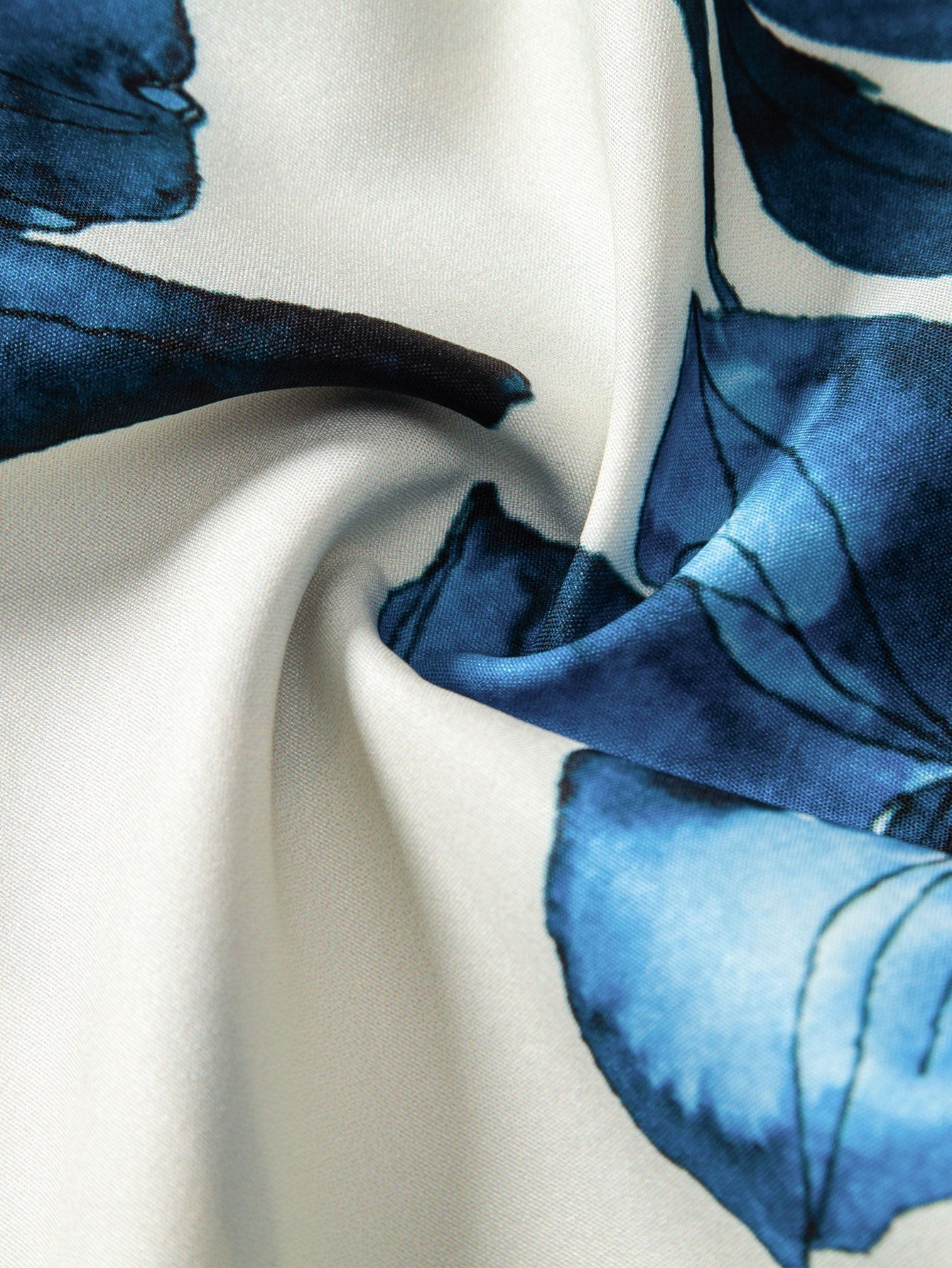 Ink Floral Print Button Up Shirt & Swim Shorts