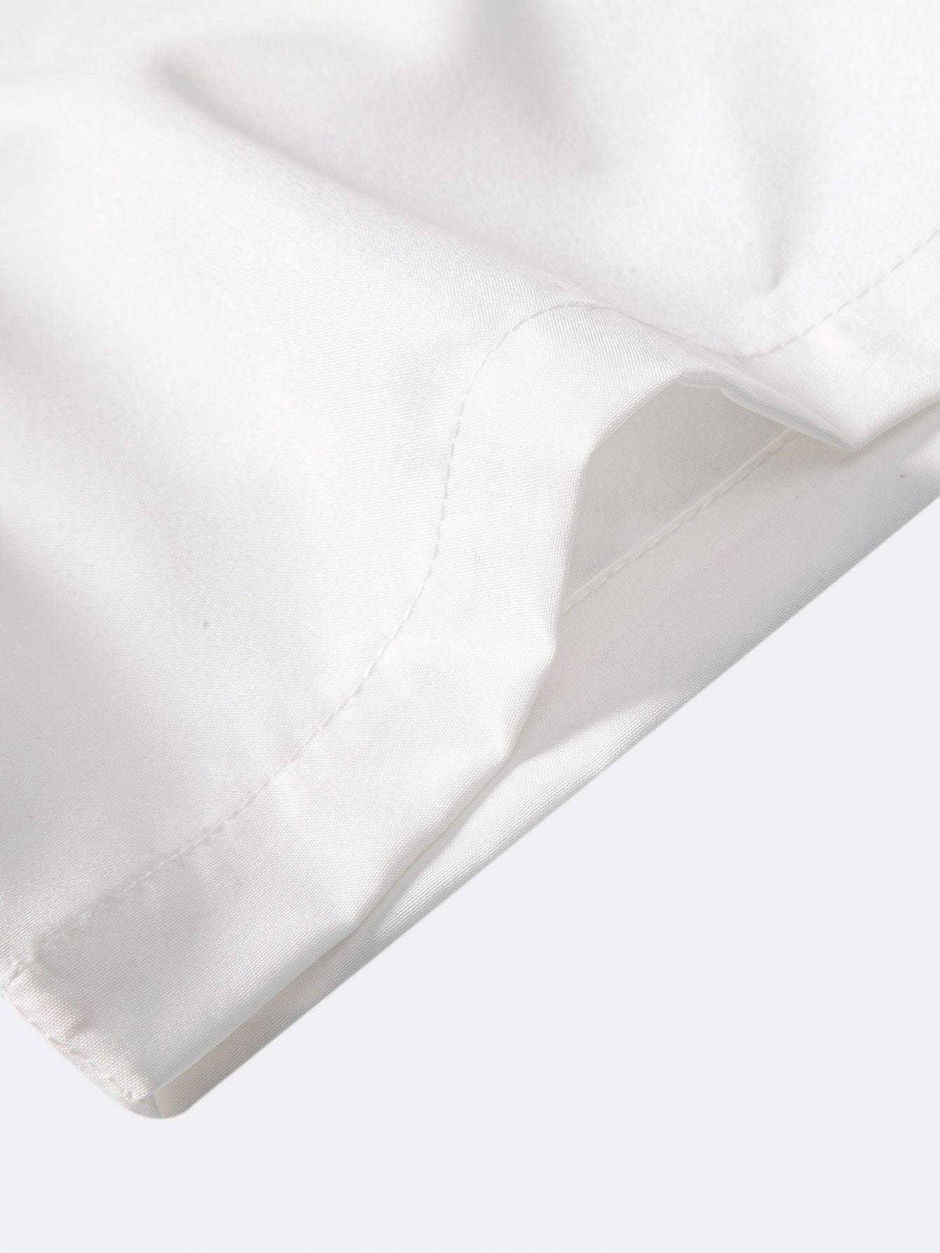 Ink Landscape Painting Stand Collar Shirt & Man Mid Length Drawstring Swim Shorts