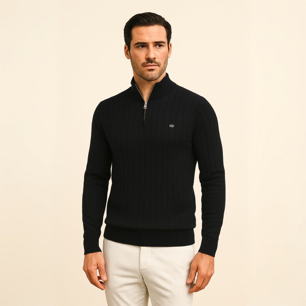 Pull Verri pour homme, col montant et fermeture éclair