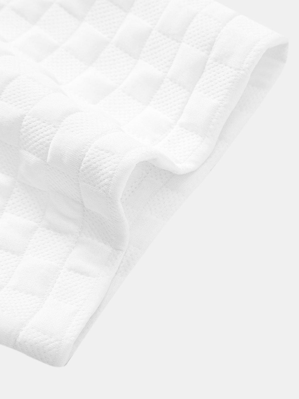 Checkerboard Stand Collar Shirt & Checkerboard Jacquard Shorts