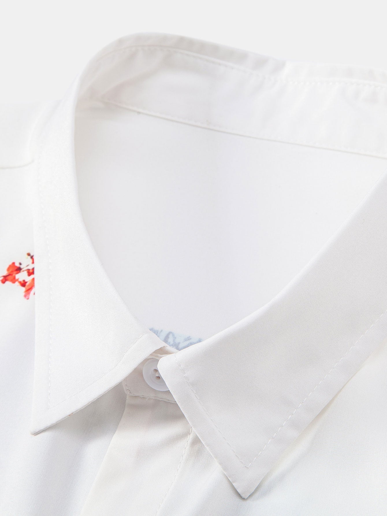 Oriental Ink Painting Button Up Shirt & Man Mid Length Drawstring Swim Shorts