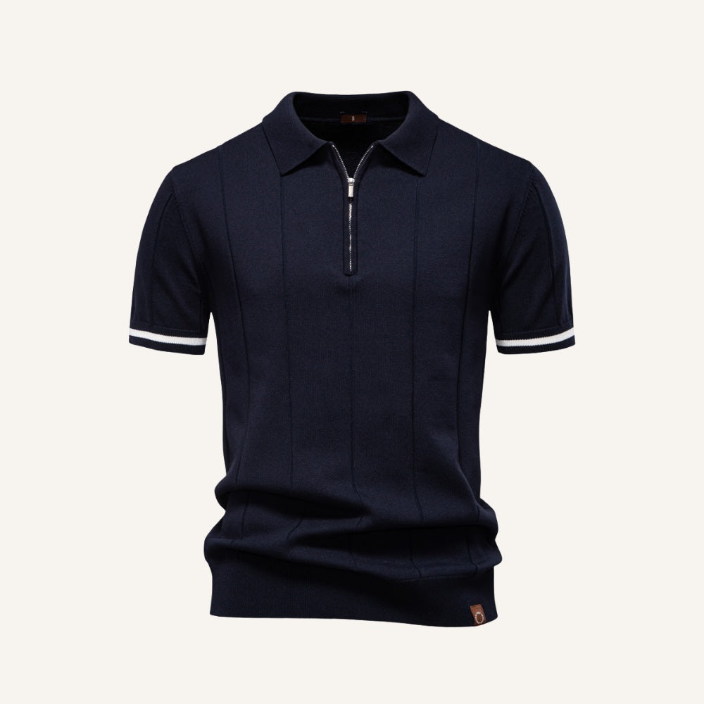 Polo Vissori demi-zip pour homme