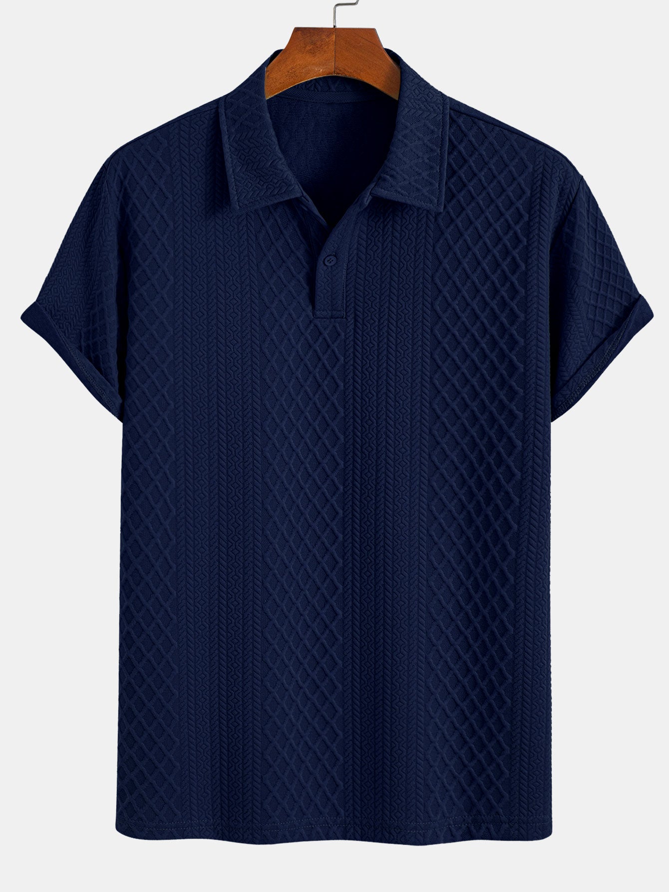 Geometric Diamond Jacquard Polo & Shorts