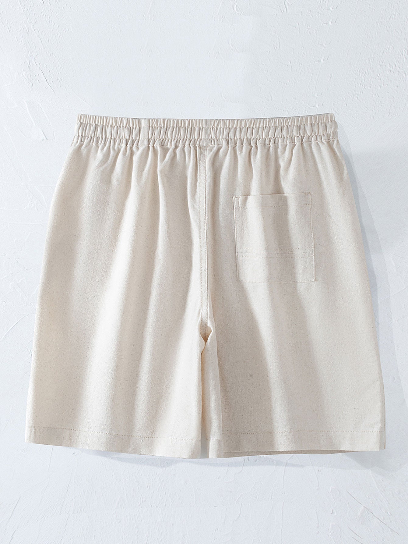 Linen Cuban Shirt With Pockets & Linen Drawstring Shorts