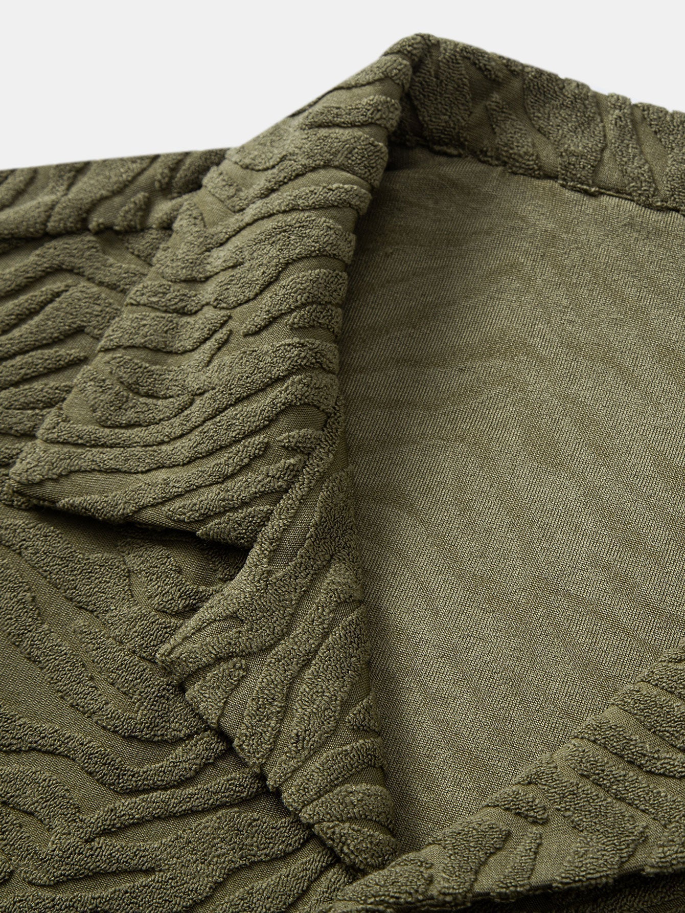 Animal Texture Terry Cuban Shirt & Straight Leg Linen Pants