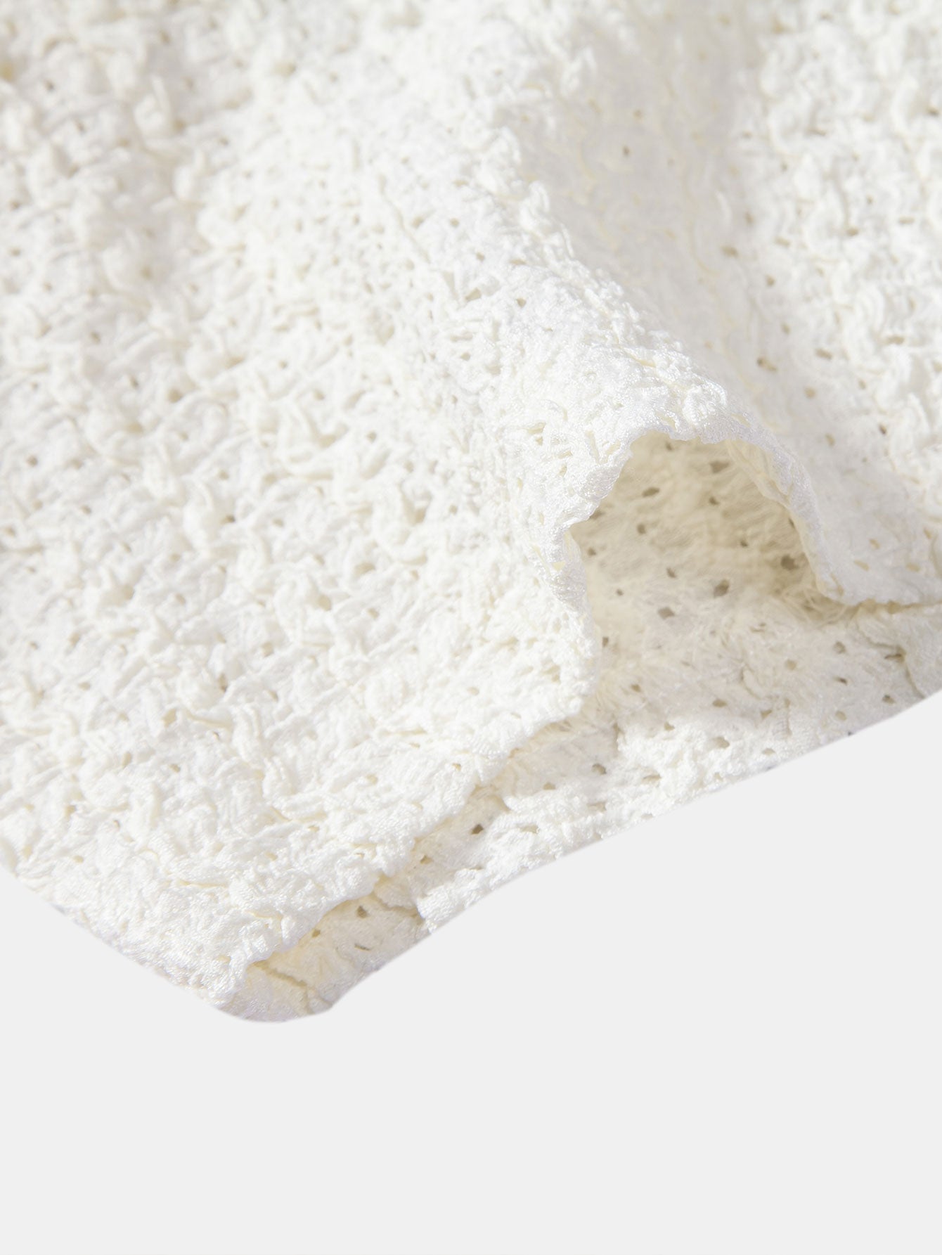 Texture Jacquard Cuban Shirt & Straight Leg Linen Pants